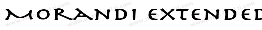 Morandi Extended Bold字体转换